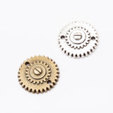 16pcs Vintage Zinc Alloy Gear Metal Charms for DIY Jewelry Making