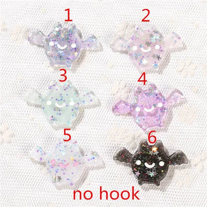 16pcs Resin Cabochons Bat Sakura Totoro Charms Necklace Pendant Earring DIY