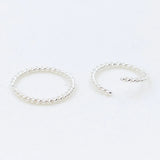 16pcs 925 Silver Nose Ring Thin Hoop Jewelry