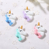16pcs Unicorn Charms for DIY Decoration - Necklace Pendant Keychain Charms