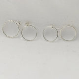 16pcs 925 Sterling Silver Nose Ring Huggie Earring 22G Body Jewelry
