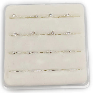 925 Sterling Silver Hoop Nose Ring 22G Huggie Tragus Earring Piercing Jewelry