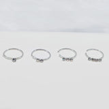 16pcs 925 Silver Nose Rings Hoops Crystal Studs Body Jewelry