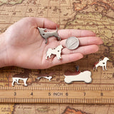 16pcs Stainless Steel Dog Charms for DIY Bracelet Necklace Jewelry Making