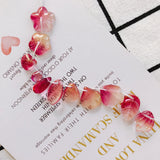 16pcs Glass Flower Oval Love Wax Cord Earrings Supplies