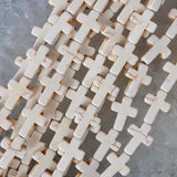 16x12MM Colorful Howlite Loose Beads Cross Strand 15.5 Inch