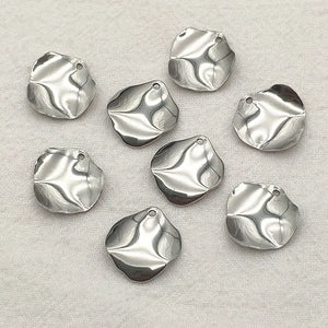 16mm 304 Stainless Steel Pendant Charms for Jewelry Making