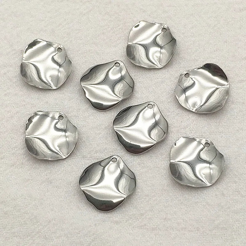 16mm 304 Stainless Steel Pendant Charms for Jewelry Making