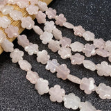 16x16mm Natural Stone Quartz Crystal Agates Turquoises Beads Flower Shape