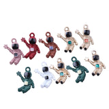 40Pcs Mix Styles KC Alloy Spaceman Pendants Jewelry Charms Making Findings
