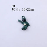 40Pcs Mix Styles KC Alloy Spaceman Pendants Jewelry Charms Making Findings