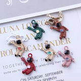 40Pcs Mix Styles KC Alloy Spaceman Pendants Jewelry Charms Making Findings