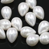 16x25mm Shell Pearl Teardrop Earring Beads 2pcs A344