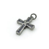 Micro Pave CZ Cross Charm for Bracelets & Necklaces