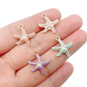 20pcs Sweet Style Starfish Pendant DIY Jewelry Making Accessories