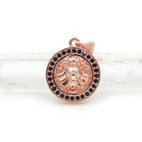 Micro Pave CZ Chimera Relief Charm for Necklaces
