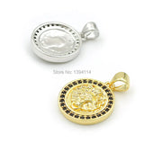 Micro Pave CZ Chimera Relief Charm for Necklaces