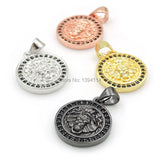 Micro Pave CZ Chimera Relief Charm for Necklaces