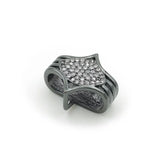 Micro Pave Clear CZ Eye Beads for DIY Bracelets or Necklaces