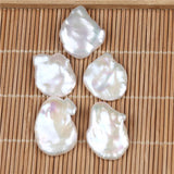 17-18mm Freshwater Keshi Pearl Pairs, Irregular Shape Loose Pearls