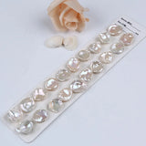 17-18mm Natural Keshi Freshwater Loose Pearls for Jewelry Making