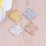 50pcs Copper Silver Blank Stamp Charms for Necklace Pendant DIY Jewelry Making