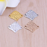50pcs Copper Silver Blank Stamp Charms for Necklace Pendant DIY Jewelry Making