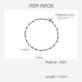 Bamboo Heart 925 Silver Bracelet Red Thread String Rope Bracelet