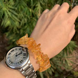 6MM Natural Citrine Bracelet Crystal AAAAA Yellow Gemstone Brazil Wealthy Stone
