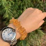 6MM Natural Citrine Bracelet Crystal AAAAA Yellow Gemstone Brazil Wealthy Stone