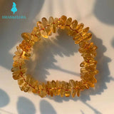 6MM Natural Citrine Bracelet Crystal AAAAA Yellow Gemstone Brazil Wealthy Stone