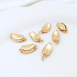 17*8MM 14K Brass Necklace Connect Clasp Jewelry Making Supplies
