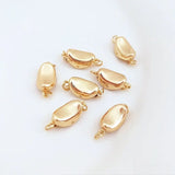 17*8MM 14K Brass Necklace Connect Clasp Jewelry Making Supplies