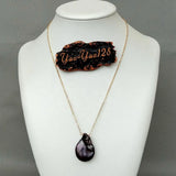 17'' Coin Keshi Pearl pendant Yellow Plated Chain necklace Women