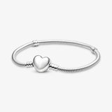 925 Silver Charm Bracelet Rose Golden Daisy Flower Snake Chain Sliding Bracelet