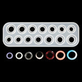 Cavities Rings Epoxy Resin Mold Necklace Pendant Earrings Silicone Mould
