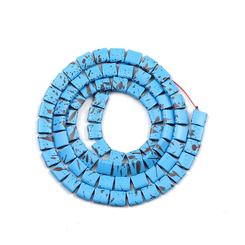 17 Colors 5X5mm Natural Hematite Stone Spacers Loose Beads