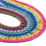 17 Colors 5X5mm Natural Hematite Stone Spacers Loose Beads