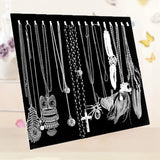 17 Hooks Jewelry Organizer Display Stand Necklace Chain Rack