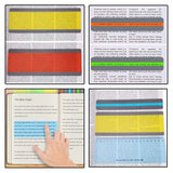 17 Pack Reading Guide Strips Colored Overlay Highlight Bookmarks
