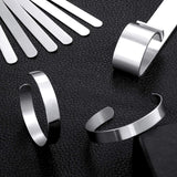 DIY Jewelry Making Kit with Bracelet Blanks, Pliers, and Bending Bar