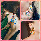 17 Shapes Clay Cutters + Earring Hooks for Earring Jewelry Making