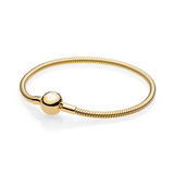 Sterling Silver Bracelet S925 With Logo Classic Round Love Letter Charm