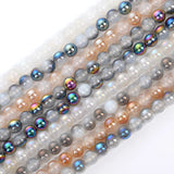 17 Crystal Agate Glass Beads 6/8/10mm Loose Spacer Charm DIY Jewelry Making
