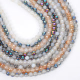 17 Crystal Agate Glass Beads 6/8/10mm Loose Spacer Charm DIY Jewelry Making