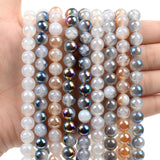 17 Crystal Agate Glass Beads 6/8/10mm Loose Spacer Charm DIY Jewelry Making