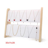 17 Digits Necklace Display Stand Bracelet Jewelry Hanger Storage Holder Rack