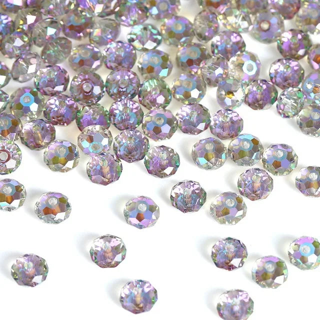 Glass Crystal Loose Beads for DIY Crafts Bracelet Necklace Making