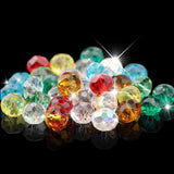 Glass Crystal Loose Beads for DIY Crafts Bracelet Necklace Making