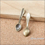 170pcs Vintage Spoon Pendant Charms for Jewelry Making